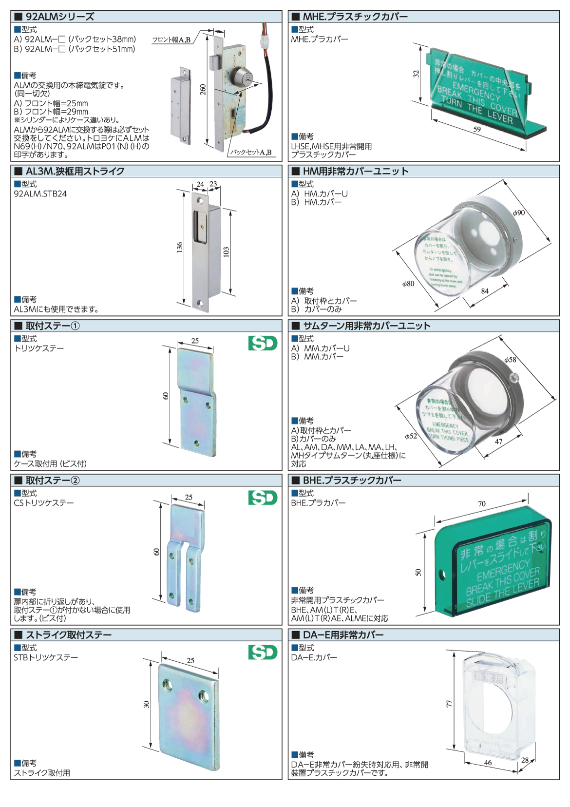 補修用部品類