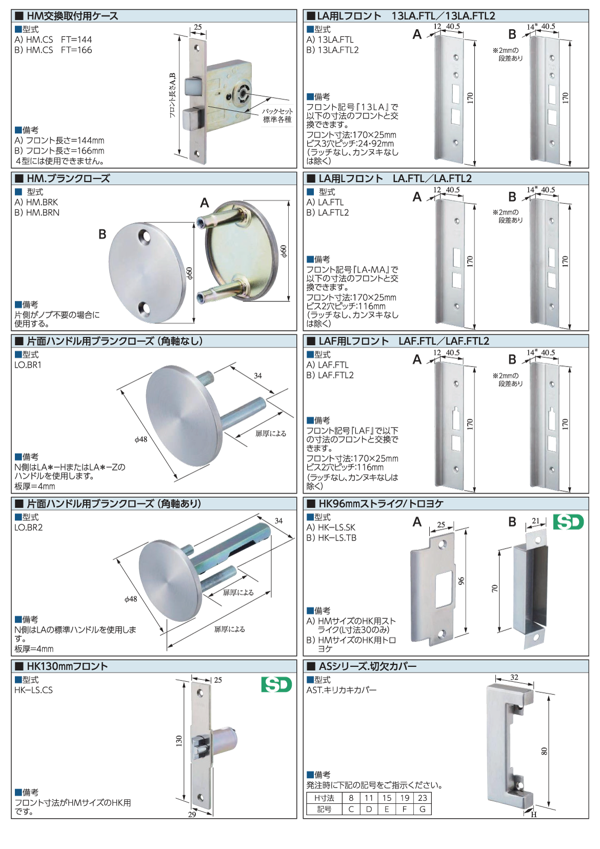 補修用部品類