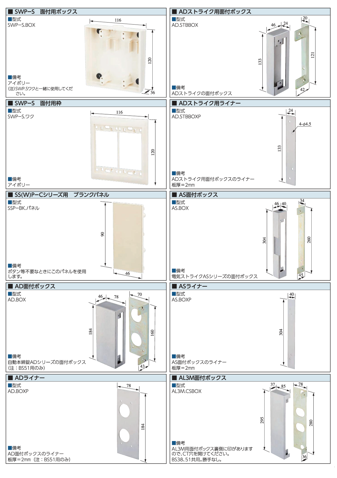 補修用部品類